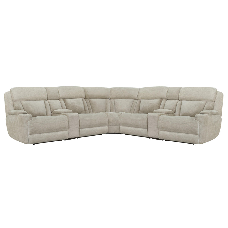 Parker Living Dalton MDAL-PACKT7(H)-LFA Lucky Fawn 7 Piece Modular Power Reclining Sectional with Power Adjustable Headrests IMAGE 1