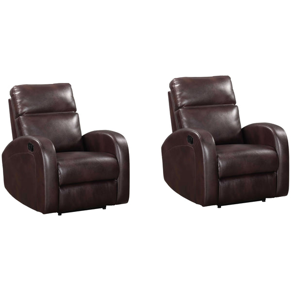 Parker Living Devin MDEV#812-2-PPBR Pebble Brown Manual Recliner Two Pack IMAGE 1