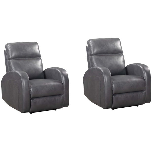 Parker Living Devin MDEV#812P-2-PPGR Pebble Grey Power Recliner Two Pack IMAGE 1