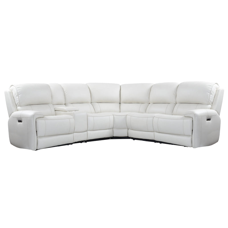 Parker Living Empire MEMP-PACKA(H)-VIV Verona Ivory 6 Piece Modular Power Reclining Sectional with Power Adjustable Headrests IMAGE 2