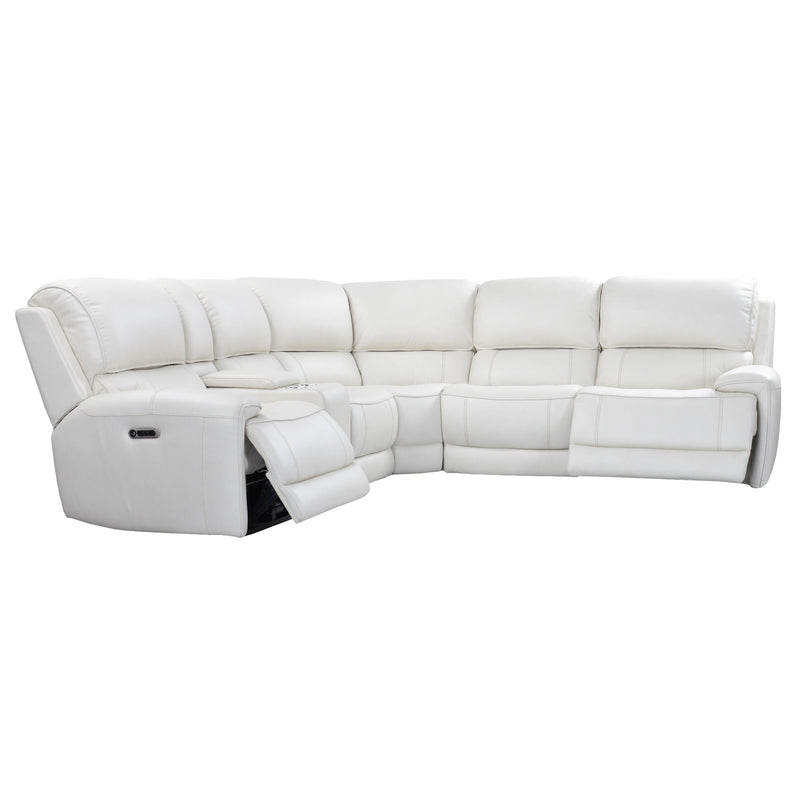 Parker Living Empire MEMP-PACKA(H)-VIV Verona Ivory 6 Piece Modular Power Reclining Sectional with Power Adjustable Headrests IMAGE 3