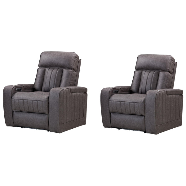 Parker Living Equinox MEQU#812PH-2-MERC Mercury Power Recliner Two Pack IMAGE 1