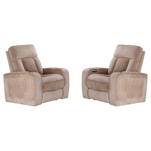 Parker Living Equinox MEQU#812PH-2-MURM Mushroom Power Recliner Two Pack IMAGE 1