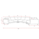 Parker Living Escape SESC-PACK4A-MRMS Mirage Mist 4 Piece Modular Sectional IMAGE 3