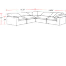 Parker Living Exhale SXHL-PACK5A-MTHU Mathis Thunder 5 Piece Modular Sectional IMAGE 4