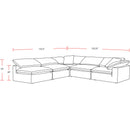 Parker Living Exhale SXHL-PACK5B-MTHU Mathis Thunder 5 Piece Modular Sectional IMAGE 4