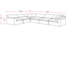 Parker Living Exhale SXHL-PACK6A-MTHU Mathis Thunder 6 Piece Modular Sectional IMAGE 4