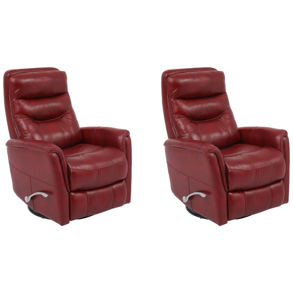 Parker Living Gemini MGEM#812GS-2-ROU Rouge Swivel Glider Recliner Two Pack IMAGE 1