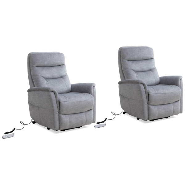 Parker Living Gemini MGEM#812LIFT-2-CSI Capri Silver Power Lift Recliner with Articulating Headrest Two Pack IMAGE 1