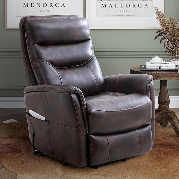 Parker Living Gemini MGEM#812LIFT-TRU Truffle Power Lift Recliner with Articulating Headrest IMAGE 1