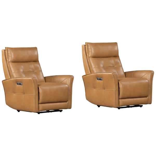 Parker Living Gershwin MGER#812PHZ-P25-2-LCBT Lucca Butterscotch Zero Gravity Power Recliner Two Pack IMAGE 1