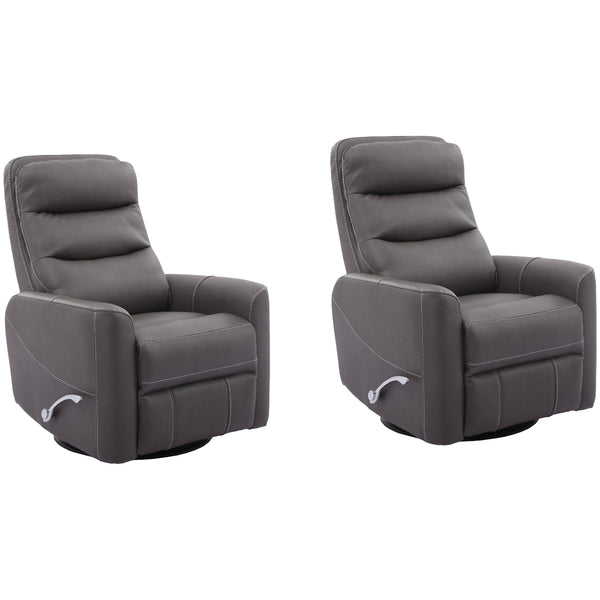 Parker Living Hercules MHER#812GS-2-HAZ Haze Swivel Glider Recliner Two Pack IMAGE 1