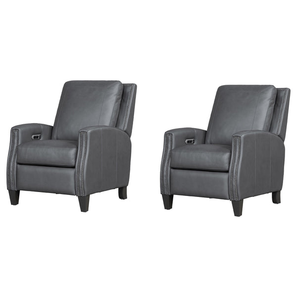 Parker Living Hunter MHNT#812PH-P25-2-ECGR Echo Grey Power Cordless High Leg Recliner P2 Two Pack IMAGE 1