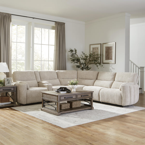 Parker Living Modesto MMOD-PACKA(H)-BUCR Buttercream 6 Piece Modular Power Reclining Sectional with Power Adjustable Headrests IMAGE 1