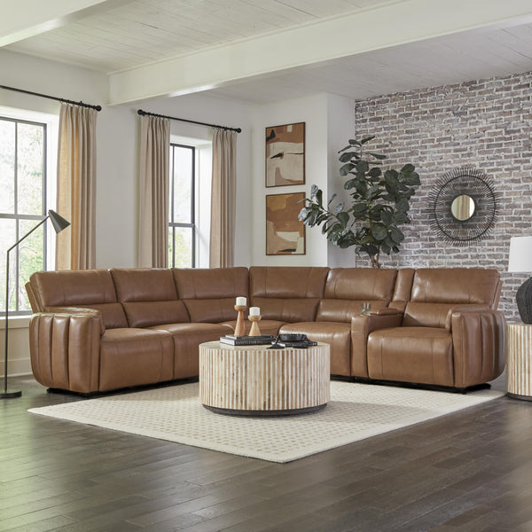 Parker Living Modesto MMOD-PACKA(H)-SABL Sable 6 Piece Modular Power Reclining Sectional with Power Adjustable Headrests IMAGE 1