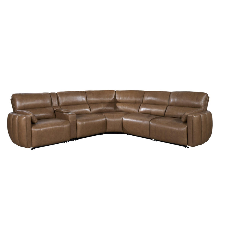 Parker Living Modesto MMOD-PACKA(H)-SABL Sable 6 Piece Modular Power Reclining Sectional with Power Adjustable Headrests IMAGE 3