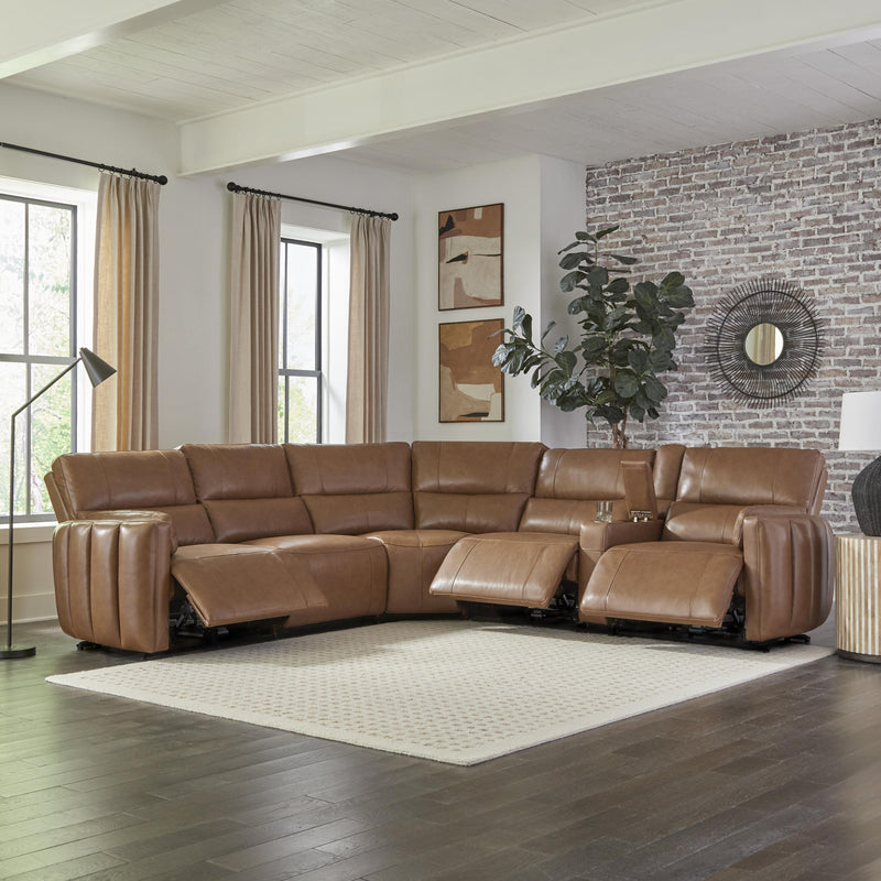 Parker Living Modesto MMOD-PACKA(H)-SABL Sable 6 Piece Modular Power Reclining Sectional with Power Adjustable Headrests IMAGE 8