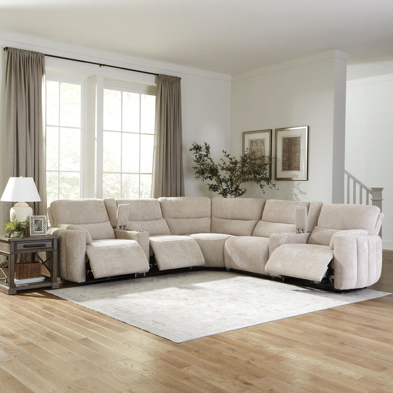 Parker Living Modesto MMOD-PACKT7(H)-BUCR Buttercream 7 Piece Modular Power Reclining Sectional with Power Adjustable Headrests IMAGE 7