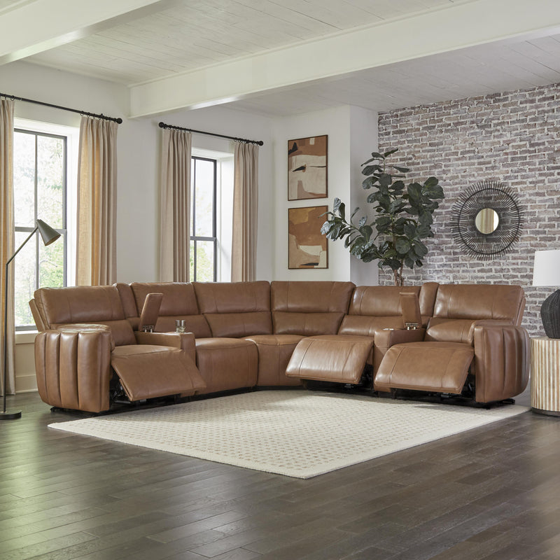 Parker Living Modesto MMOD-PACKT7(H)-SABL Sable 7 Piece Modular Power Reclining Sectional with Power Adjustable Headrests IMAGE 11