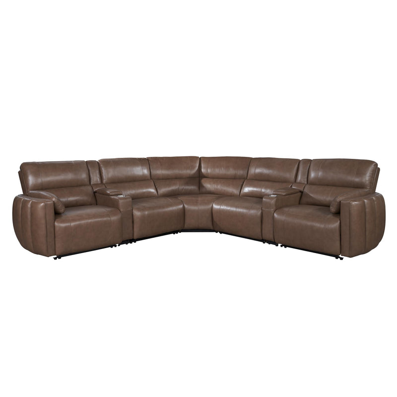 Parker Living Modesto MMOD-PACKT7(H)-SABL Sable 7 Piece Modular Power Reclining Sectional with Power Adjustable Headrests IMAGE 2