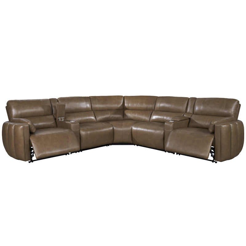 Parker Living Modesto MMOD-PACKT7(H)-SABL Sable 7 Piece Modular Power Reclining Sectional with Power Adjustable Headrests IMAGE 3