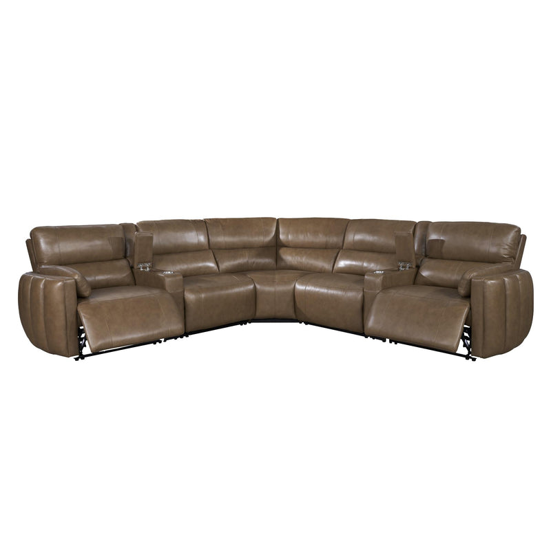 Parker Living Modesto MMOD-PACKT7(H)-SABL Sable 7 Piece Modular Power Reclining Sectional with Power Adjustable Headrests IMAGE 4