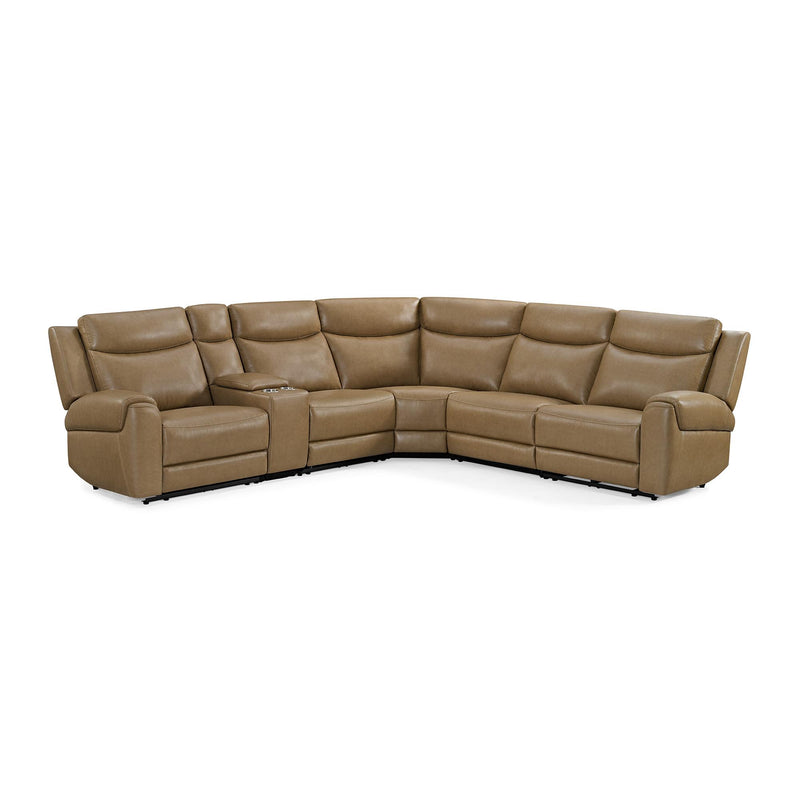Parker Living Momentum MMTM-PACKA(HZ)-HM-CSHW Cashew 6 Piece Modular Power Reclining Sectional with Power Adjustable Headrests IMAGE 2