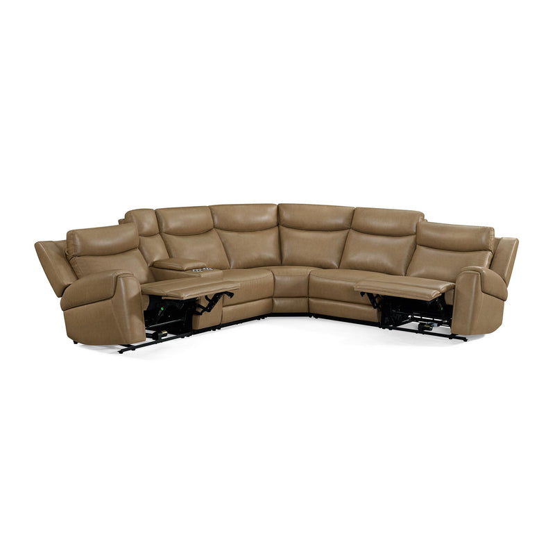 Parker Living Momentum MMTM-PACKA(HZ)-HM-CSHW Cashew 6 Piece Modular Power Reclining Sectional with Power Adjustable Headrests IMAGE 3