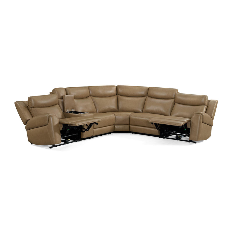 Parker Living Momentum MMTM-PACKA(HZ)-HM-CSHW Cashew 6 Piece Modular Power Reclining Sectional with Power Adjustable Headrests IMAGE 4