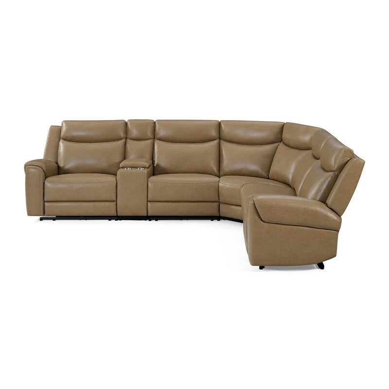 Parker Living Momentum MMTM-PACKA(HZ)-HM-CSHW Cashew 6 Piece Modular Power Reclining Sectional with Power Adjustable Headrests IMAGE 5