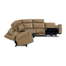 Parker Living Momentum MMTM-PACKA(HZ)-HM-CSHW Cashew 6 Piece Modular Power Reclining Sectional with Power Adjustable Headrests IMAGE 8