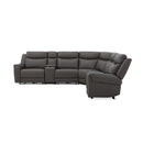 Parker Living Momentum MMTM-PACKA(HZ)-HM-DKGN Dark Granite 6 Piece Modular Power Reclining Sectional with Power Adjustable Headrests IMAGE 4