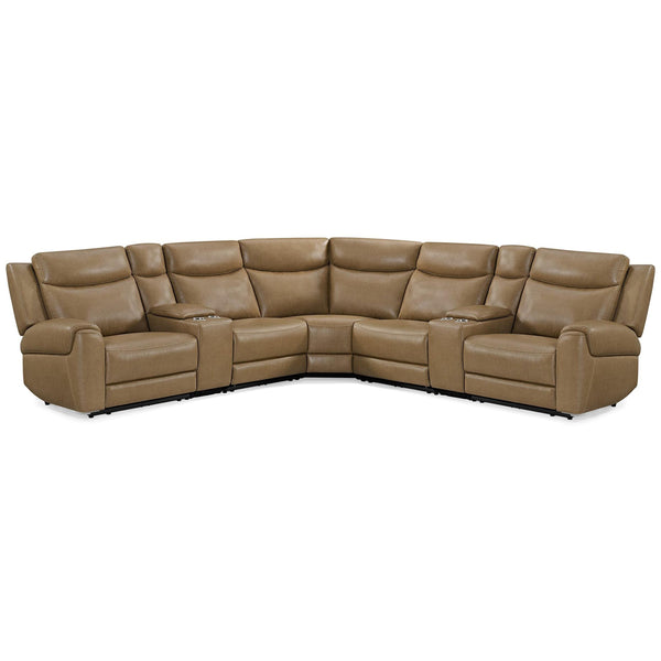 Parker Living Momentum MMTM-PACKT7(HZ)-HM-CSHW Cashew 7 Piece Modular Power Reclining Sectional with Power Adjustable Headrests IMAGE 1