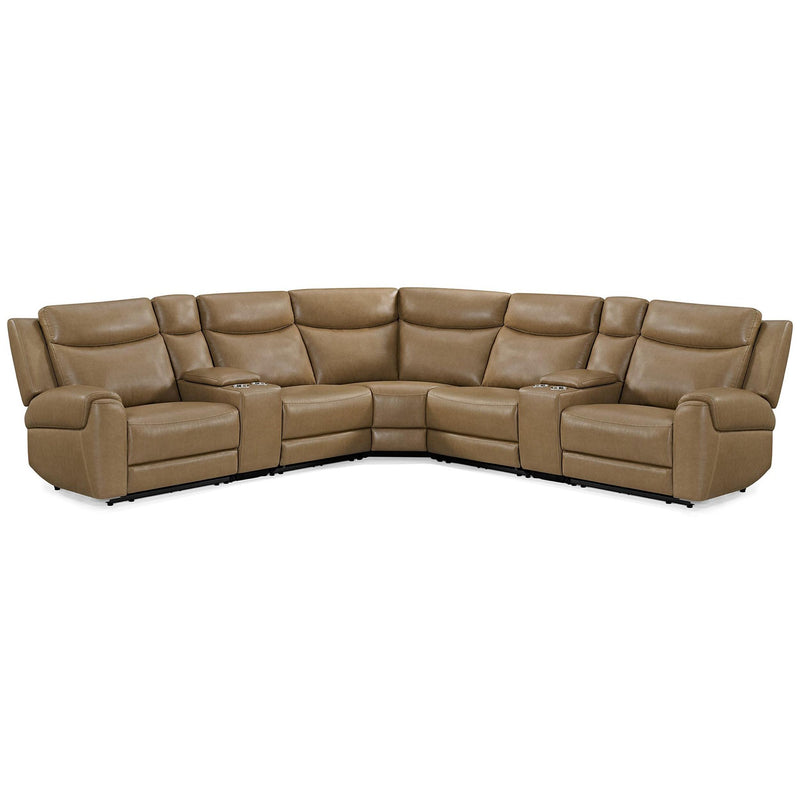 Parker Living Momentum MMTM-PACKT7(HZ)-HM-CSHW Cashew 7 Piece Modular Power Reclining Sectional with Power Adjustable Headrests IMAGE 1