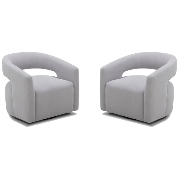 Parker Living Orbit SORB#912-2-DMDV Dame Dove Open Back Accent Chair Two Pack IMAGE 1