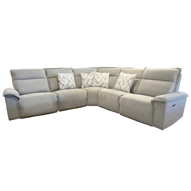 Parker Living Perimeter MPRM-PACKB(H)-HRS Hearth Stone 5 Piece Modular Power Reclining Sectional with Power Adjustable Headrests IMAGE 2