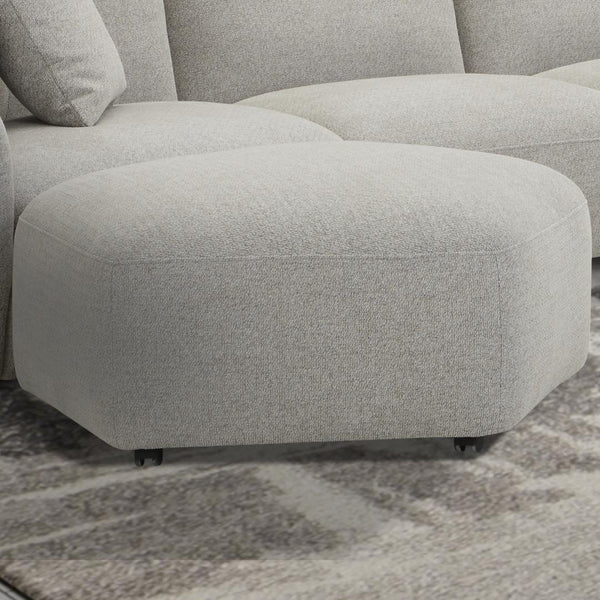 Parker Living Playful SPLA#900-CNCB Canes Cobblestone Ottoman with Casters IMAGE 1