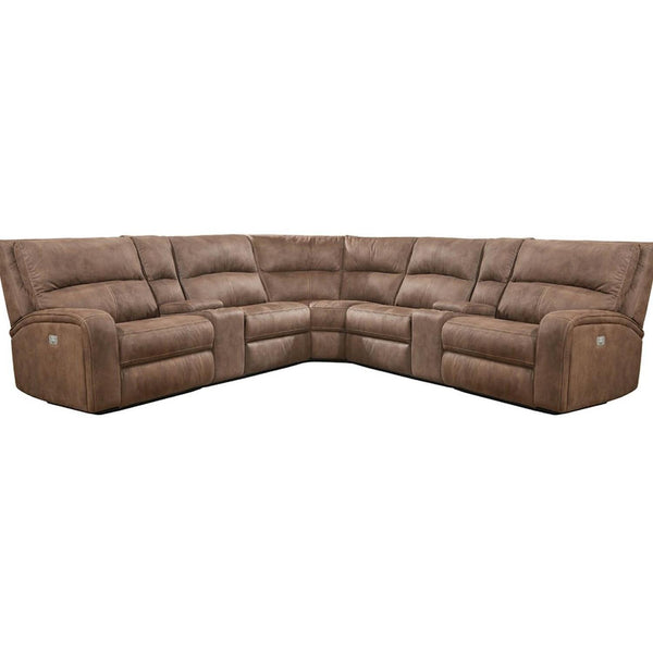 Parker Living Polaris MPOL-PACKT7(H)-KA Kahlua 7 Piece Modular Power Reclining Sectional with Power Adjustable Headrests IMAGE 1
