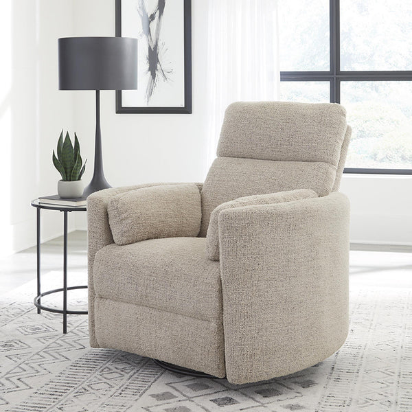 Parker Living Radius MRAD#812GS-BRLP Burlap Manual Swivel Recliner IMAGE 1