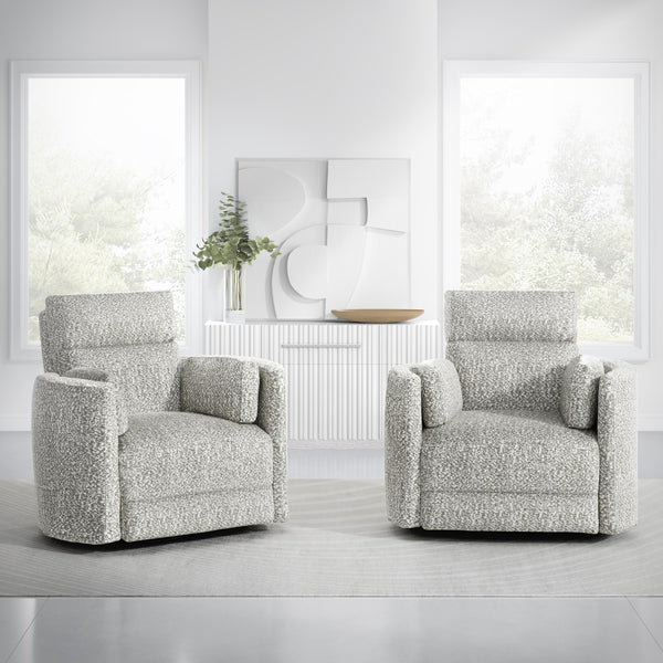 Parker Living Radius MRAD#812GSP-2-TARR Tatum River Rock Power Swivel Glider Recliner Two Pack IMAGE 1