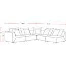 Parker Living Recess SREC-PACK5A-RPBL Reptile Blue 5 Piece Modular Sectional IMAGE 13