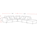 Parker Living Recess SREC-PACK6A-RPBL Reptile Blue 6 Piece Modular Sectional IMAGE 4