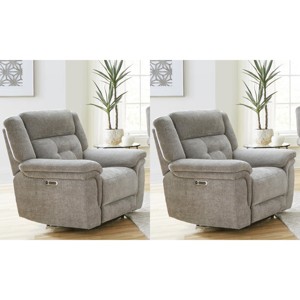 Parker Living Richland MRIC#812PH-2-BRGR Bristol Grey Power Recliner Two Pack IMAGE 1
