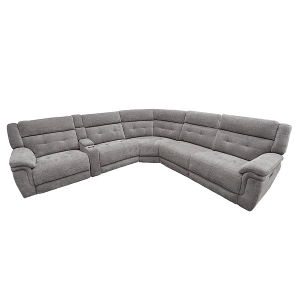 Parker Living Richland MRIC-PACK6T(H)-BRGR Bristol Grey 6 Piece Modular Power Reclining Sectional with Power Adjustable Headrests IMAGE 1