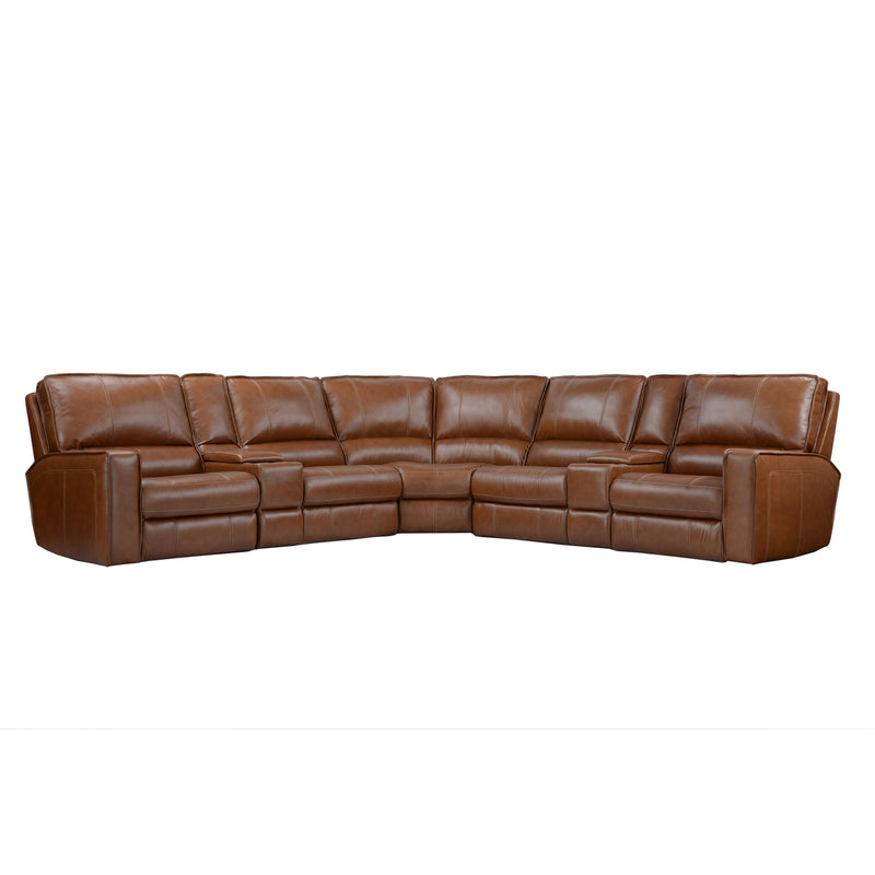 Parker Living Rockford MROC-PACKT7(H)-VSA Verona Saddle 7 Piece Modular Power Reclining Sectional with Power Adjustable Headrests IMAGE 2