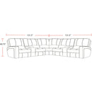 Parker Living Rockford MROC-PACKT7(H)-VSA Verona Saddle 7 Piece Modular Power Reclining Sectional with Power Adjustable Headrests IMAGE 6