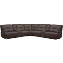 Parker Living Spartacus MSPA-PACKT7(H)-CHO Chocolate 7 Piece Modular Power Reclining Sectional with Power Adjustable Headrests IMAGE 1
