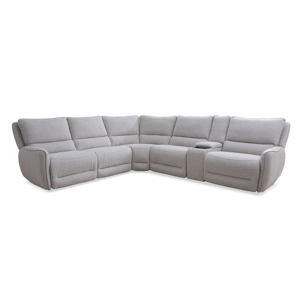 Parker Living Stellar MSTR-PACK6A(H)-BLCT Bloke Cotton 6 Piece Modular Power Reclining Sectional with Power Adjustable Headrests IMAGE 1