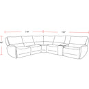 Parker Living Stellar MSTR-PACK6A(H)-BLCT Bloke Cotton 6 Piece Modular Power Reclining Sectional with Power Adjustable Headrests IMAGE 7