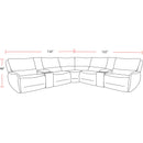 Parker Living Stellar MSTR-PACK7A(H)-BLCT Bloke Cotton 7 Piece Modular Power Reclining Sectional with Power Adjustable Headrests IMAGE 5